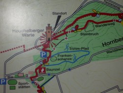 Lageplan Heuchelbergwarte