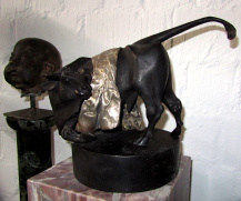 Klaus Ringwald Kinderkopf und Stier